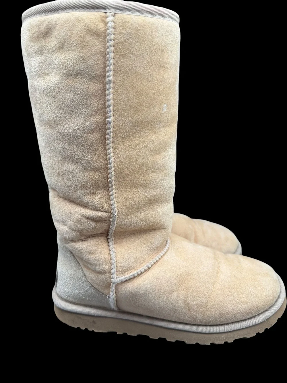 UGG Australia Classic Tall Chestnut Sheepskin Suede Boots Women’s Size 5